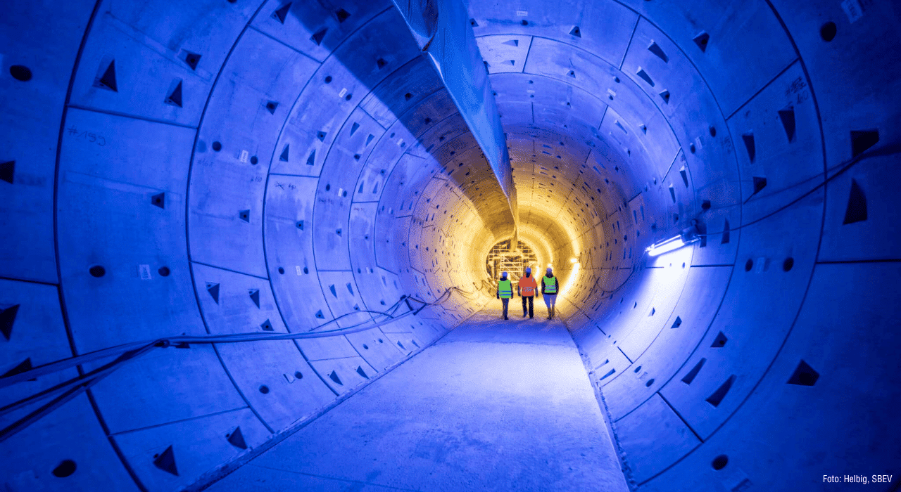 Tag der Schiene in Frankfurt im Tunnel der u5