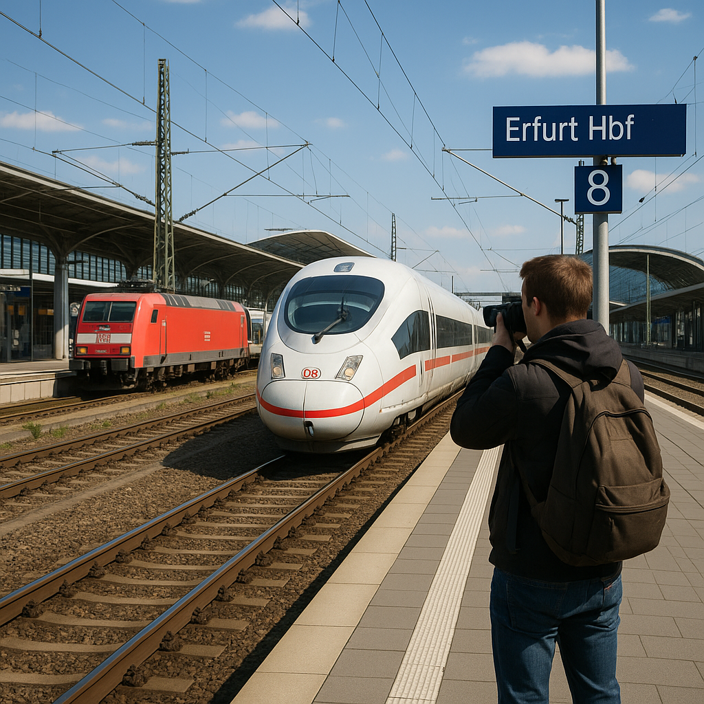 Trainspotting-Tour – Tag der Schiene 2025 in Erfurt Hbf
