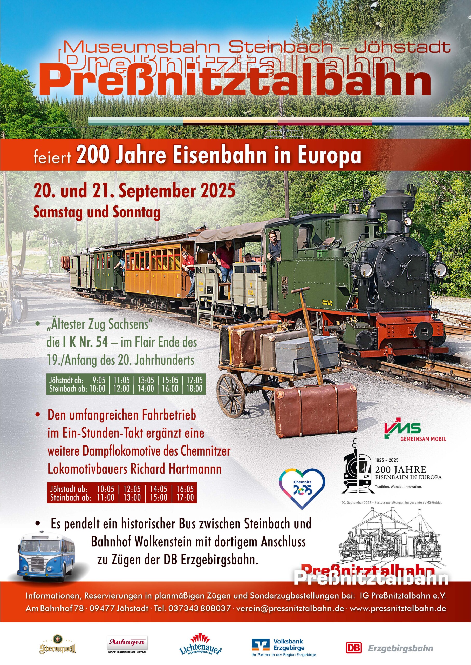 Preßnitztalbahn – 200 Jahre Eisenbahn in Europa